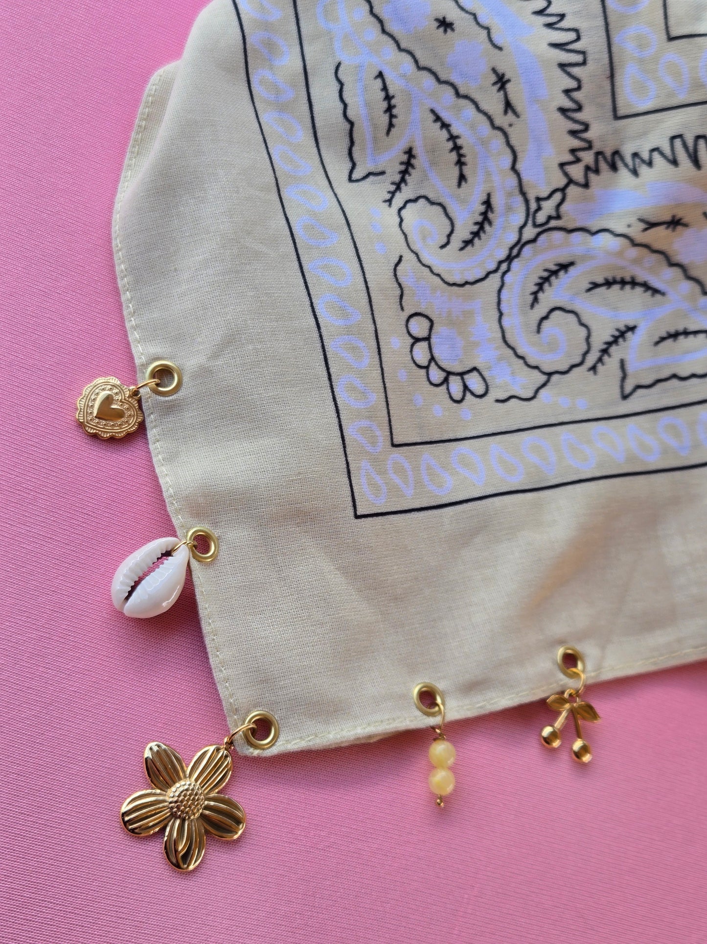 Bandana jaune pastel