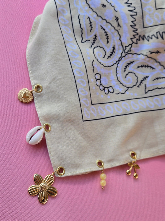 Bandana jaune pastel