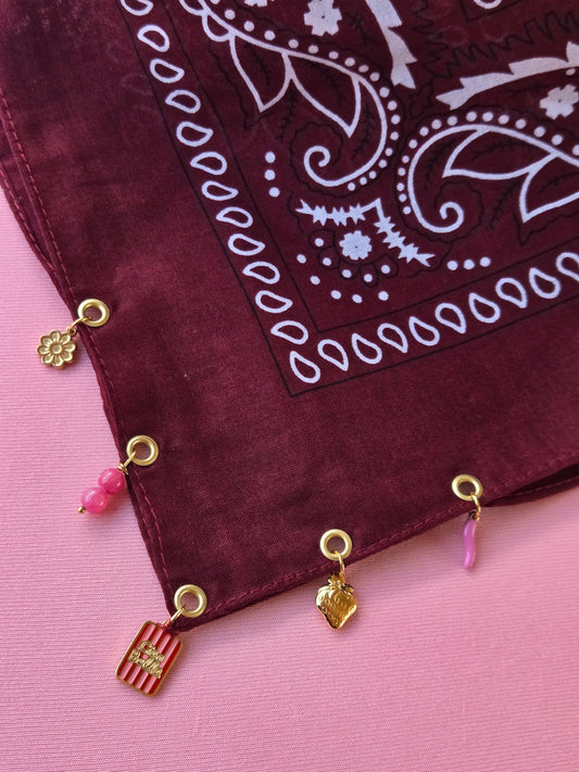 Bandana bordeaux
